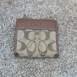 Coach Brown and Tan Wallet